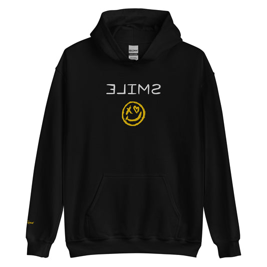 Smile Unisex Hoodie (White & Gold)