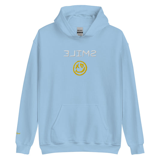 Smile Unisex Hoodie (White & Gold)