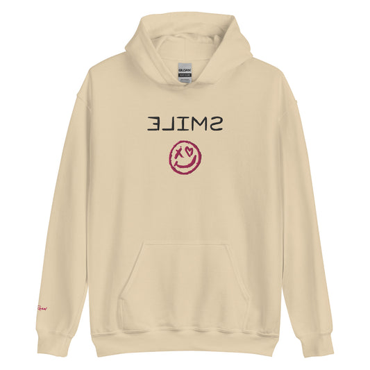 Smile Unisex Hoodie (Black/Pink)